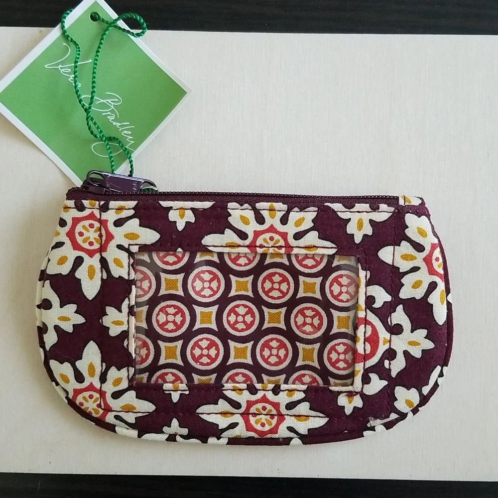 NWT Vera Bradley Clip Zip ID Wallet - Picture 2 of 2